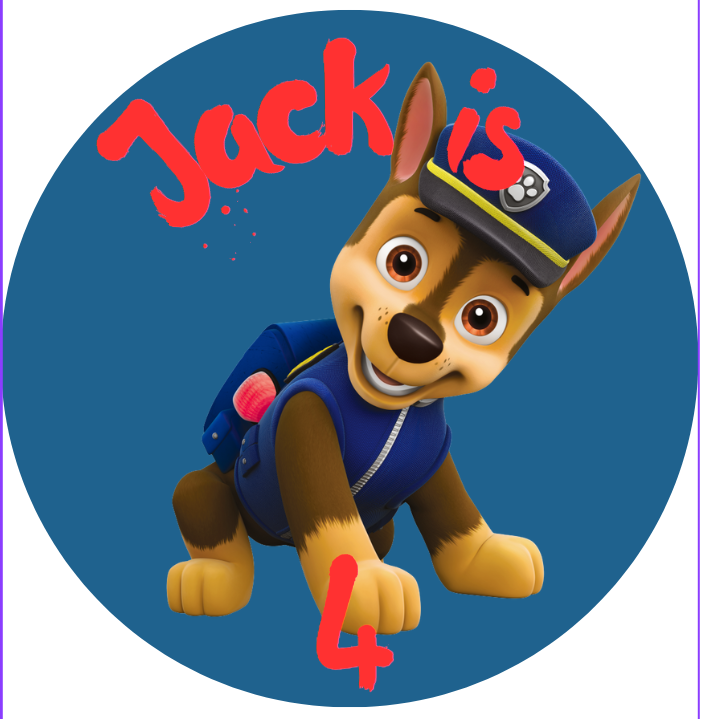Paw Patrol Cupcake/Cookie Toppers