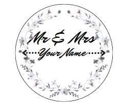 Mr & Mrs Wedding Cookie/Cupcake Toppers